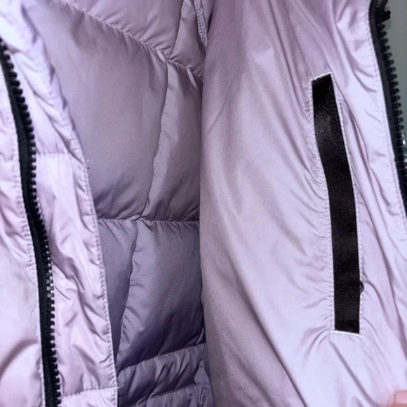 The North Face Women's Puffer Metropolis Parka Down Coat Lavender Lg Hood - Picture 8 of 11